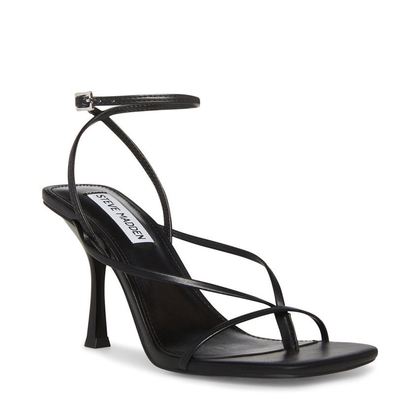 Sandalias Tacones Steve Madden Annie Mujer Negras | ES NO8E40